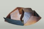 Durchbrochene Kapsel, Steinzeug-Freifeuerbrand, 2005, H 17 cm